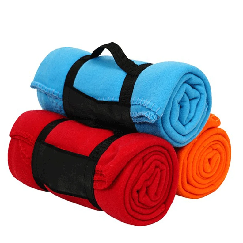 Fleece Blanket w/Nylon Strap 1