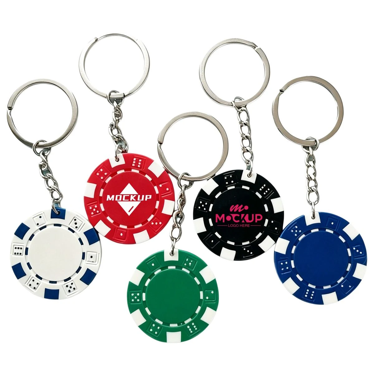 Casino Poker Chip Keychain 1