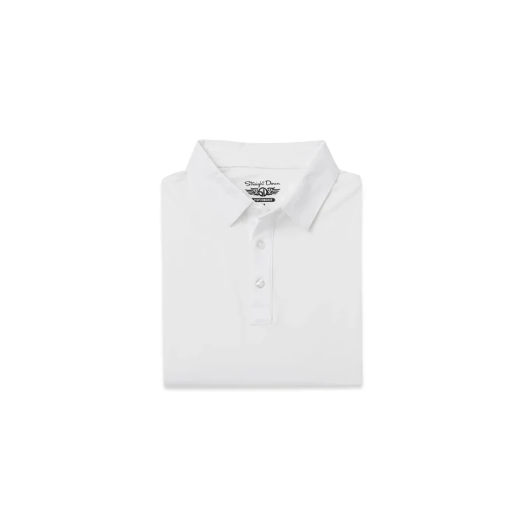 Straight Down Olympic Polo - White 1