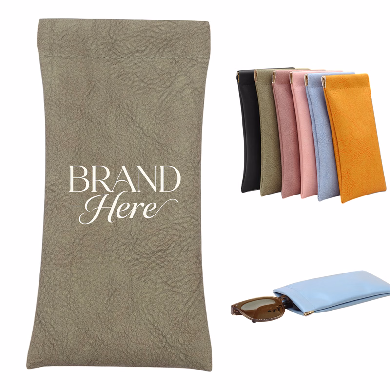 Leather Magnetic Eyeglasses Bag