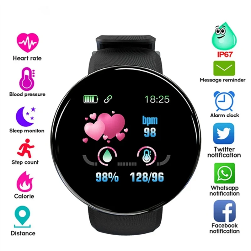 Fitness Activity Tracker Heart Rate Bluetooth Smart Watch 1