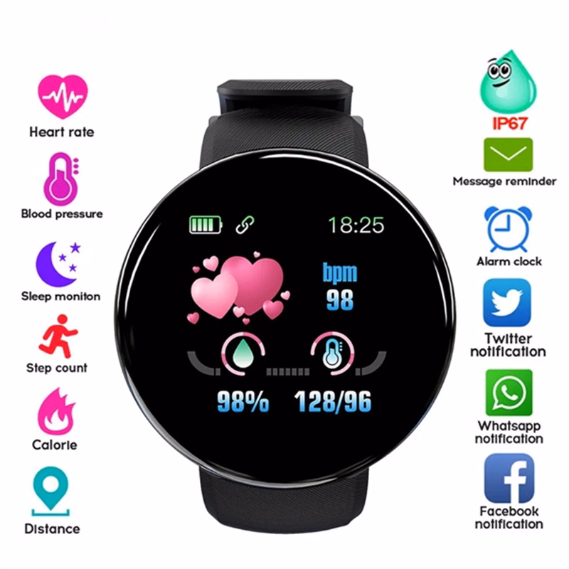 Fitness Activity Tracker Heart Rate Bluetooth Smart Watch