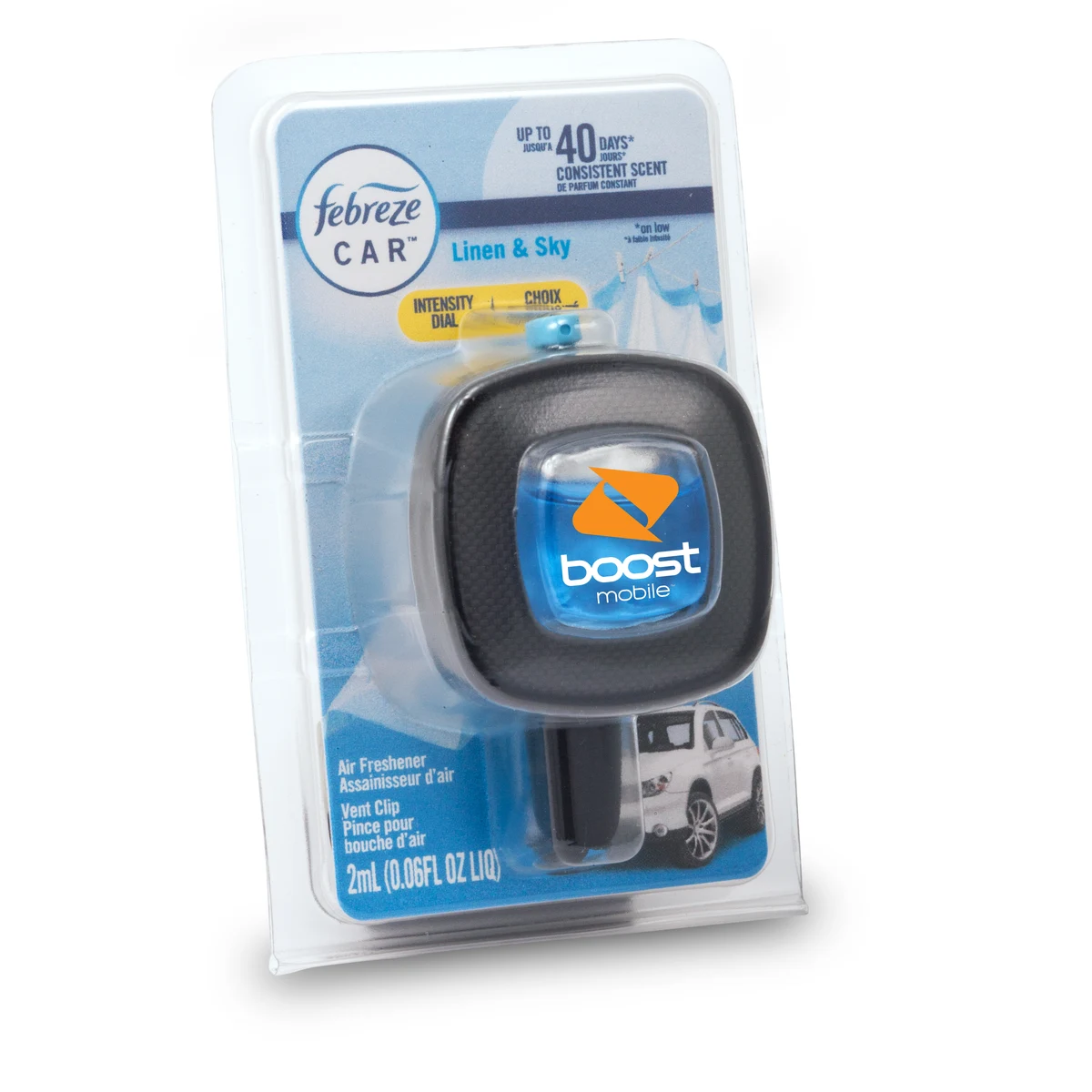 Febreze® CAR™ Vent Clip, Linen & Sky scent, Clamshell Upgrade 1