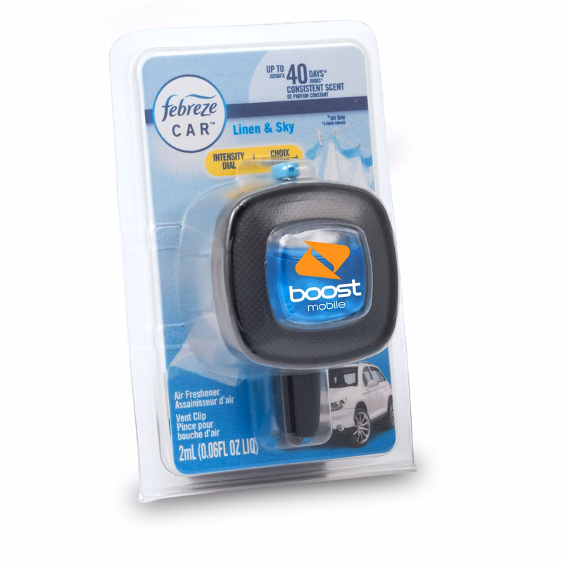 Febreze® CAR™ Vent Clip, Linen & Sky scent, Clamshell Upgrade