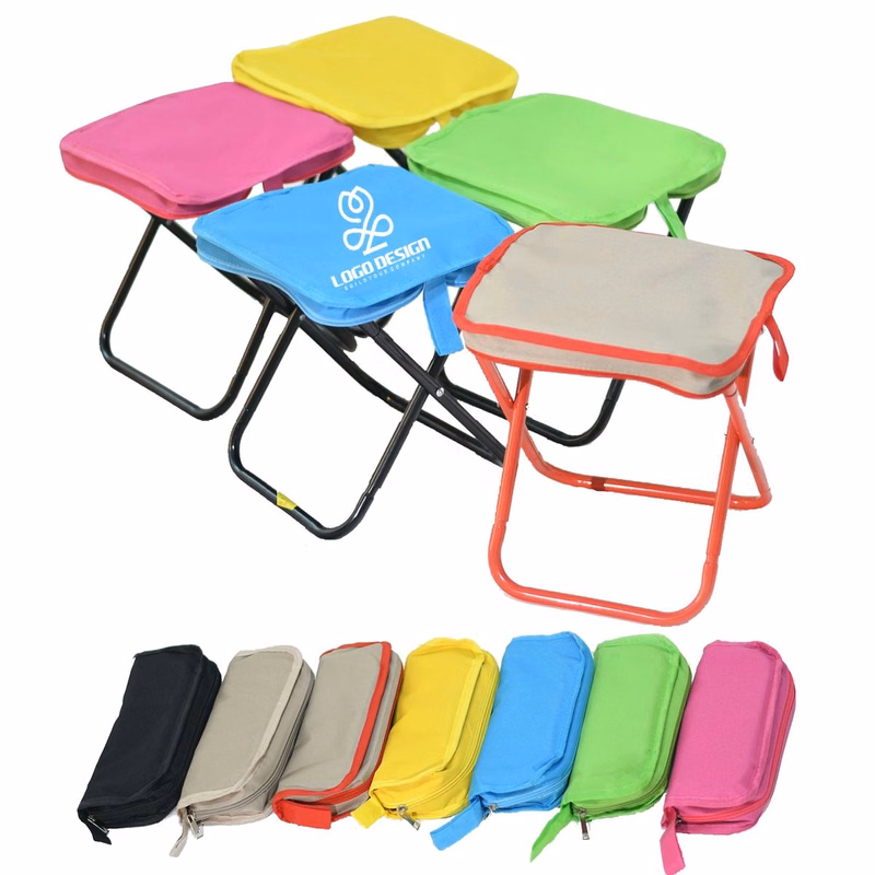 2-in-1 Collapsible Handbag Handle Folding Stool