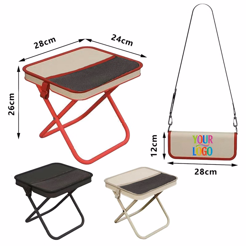 Foldable Crossbody Shoulder Bag Portable Sitting Stool