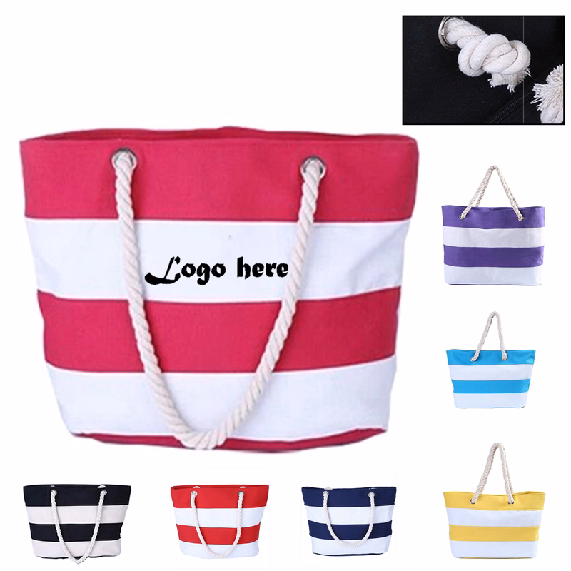 Eco Canvas Bag with Color Accent