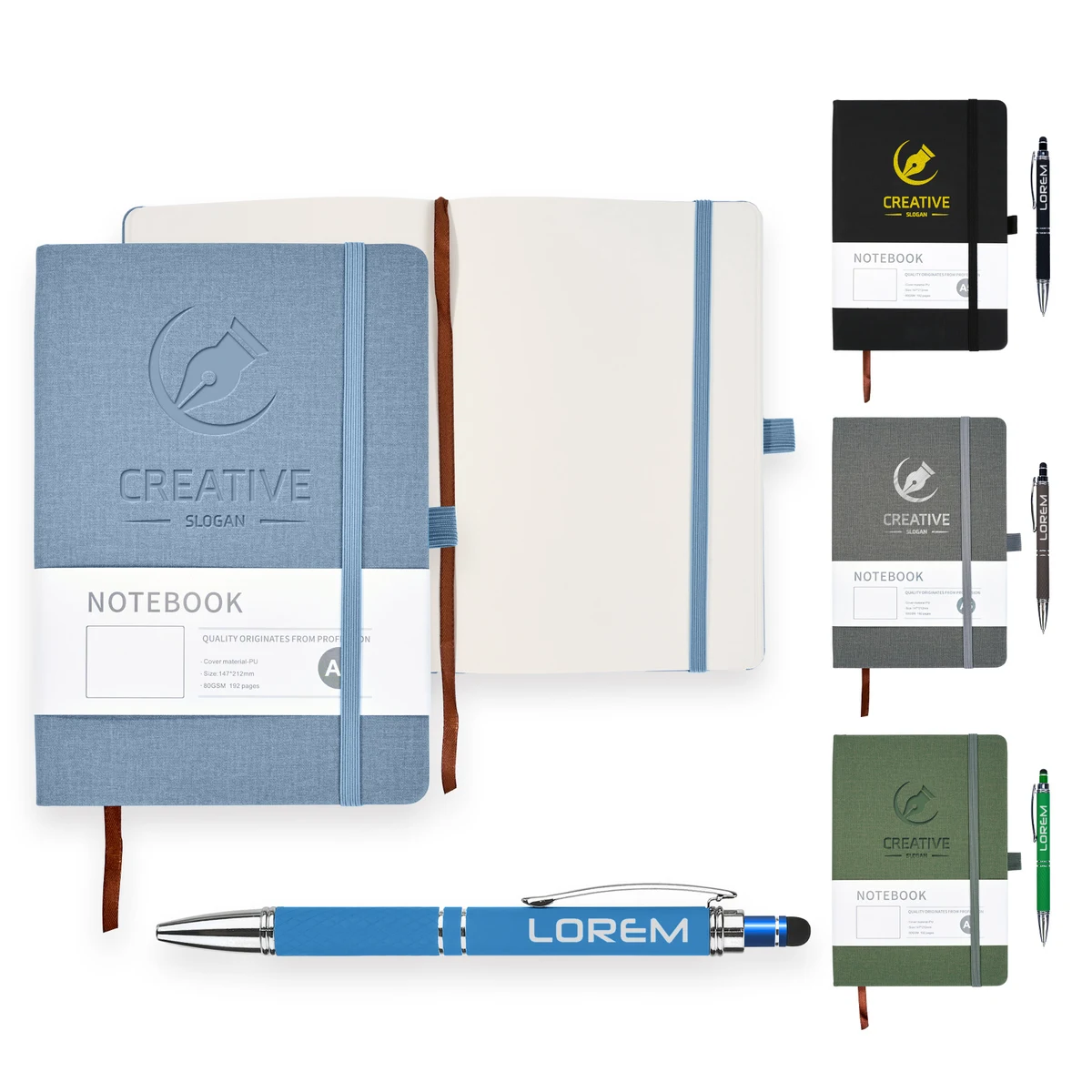Blank Journal Set With Stylus Pen 1