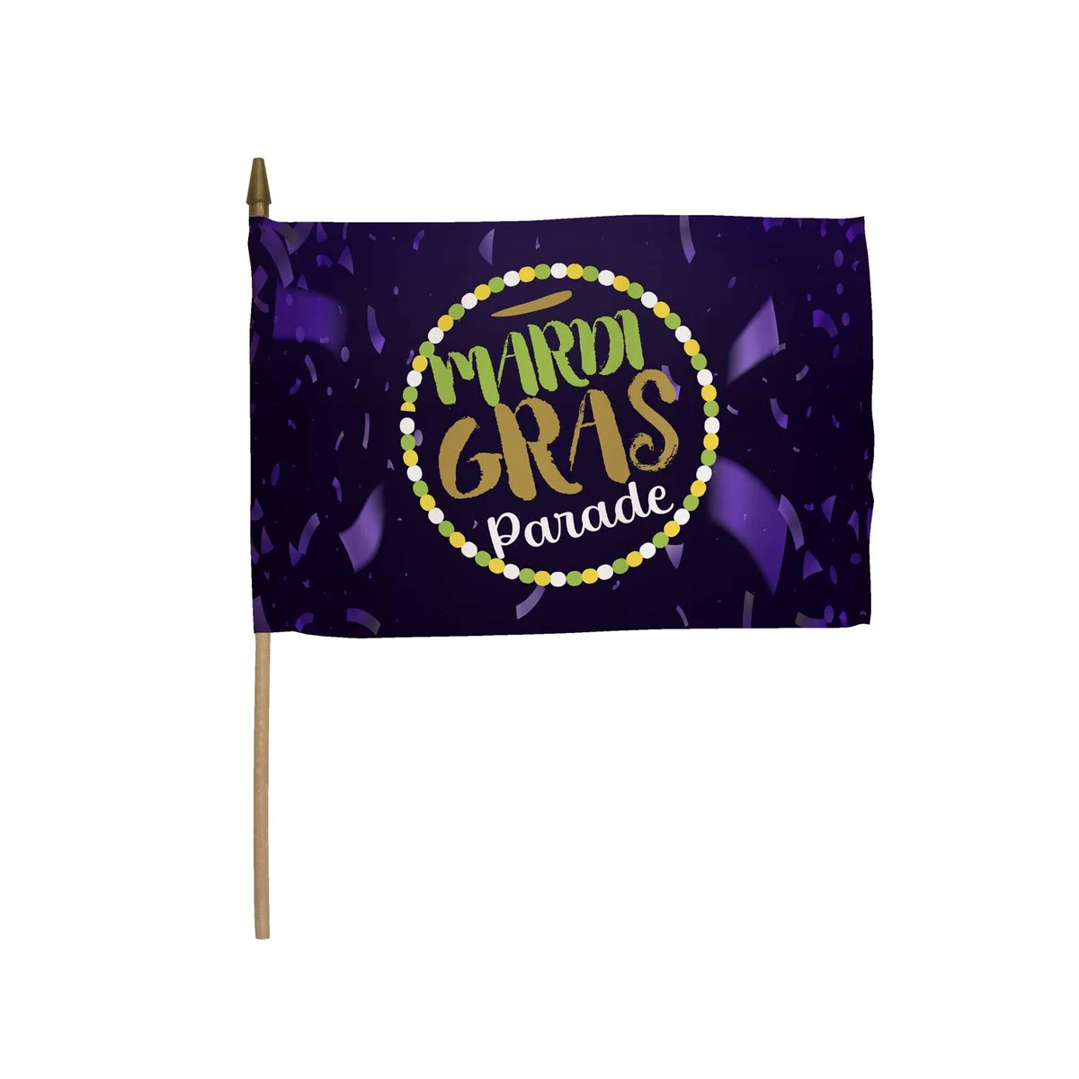 8" x 12" Stick Flag Kit with Spear Tip (Set of 6) 1