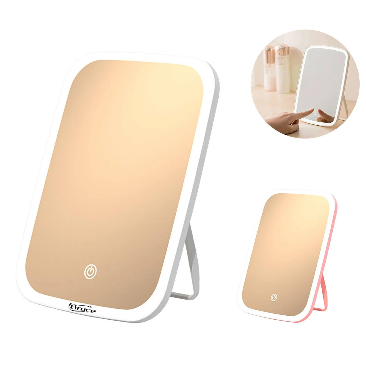 Compact Foldable LED Makeup Mirror 1