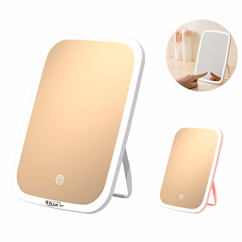 Compact Foldable LED Makeup Mirror