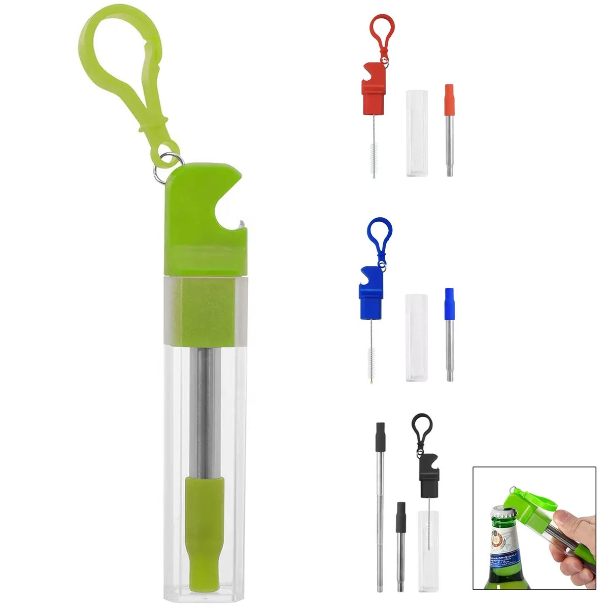 Straw W/ Bottle Opener 1