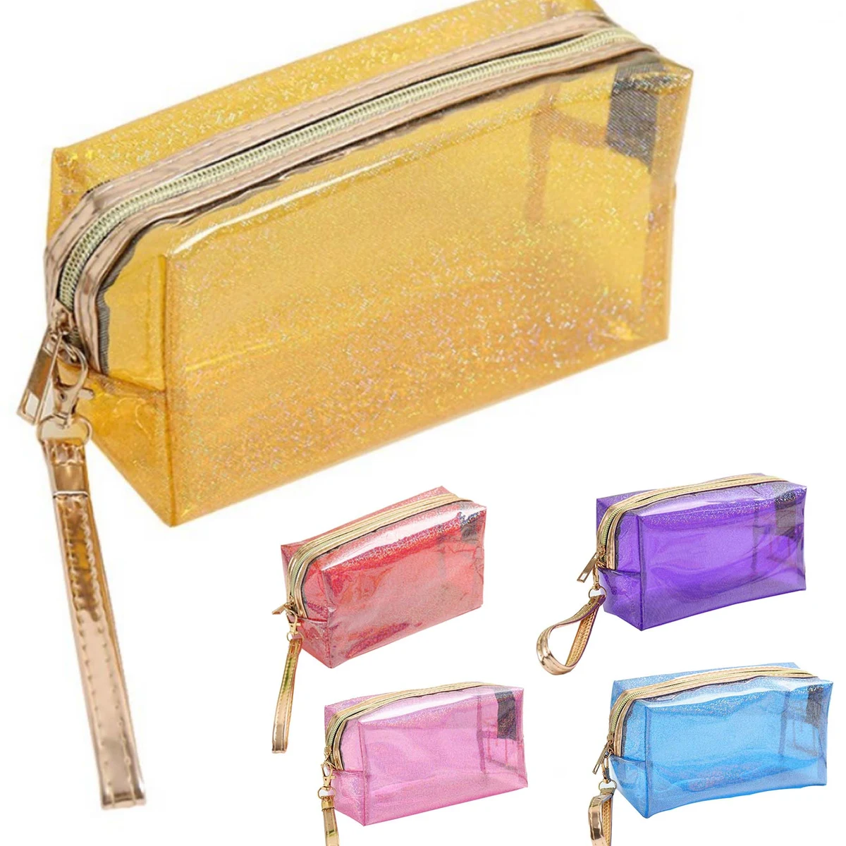 Clear Travel Cosmetic Bag With Zipper 1
