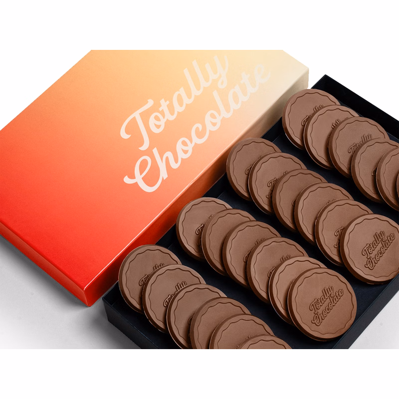 Ultimate 24-Piece Chocolate Shortbread Cookie Gift Set with Luxury Custom Packaging