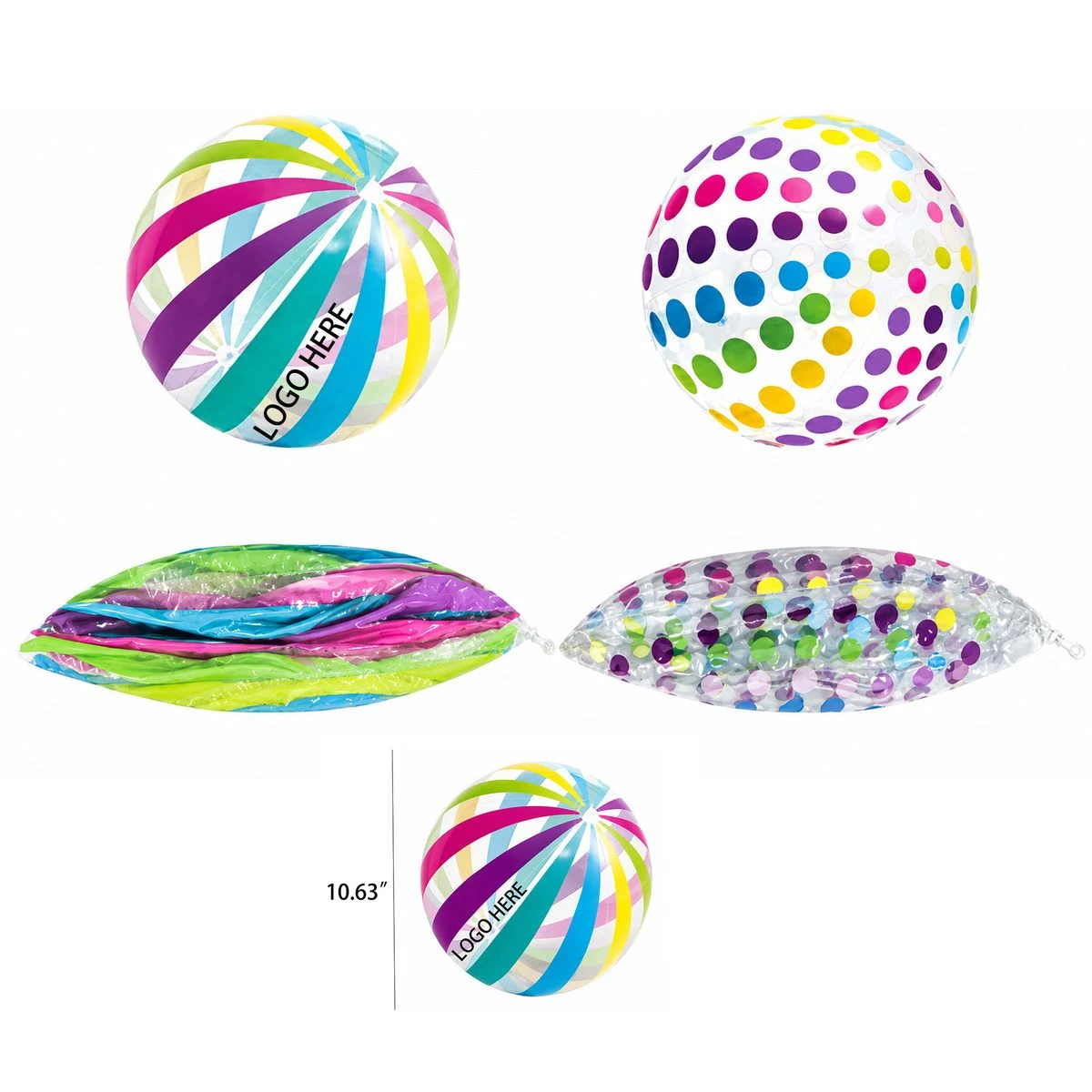 Rainbow 16" Inflatable Beach Ball 1