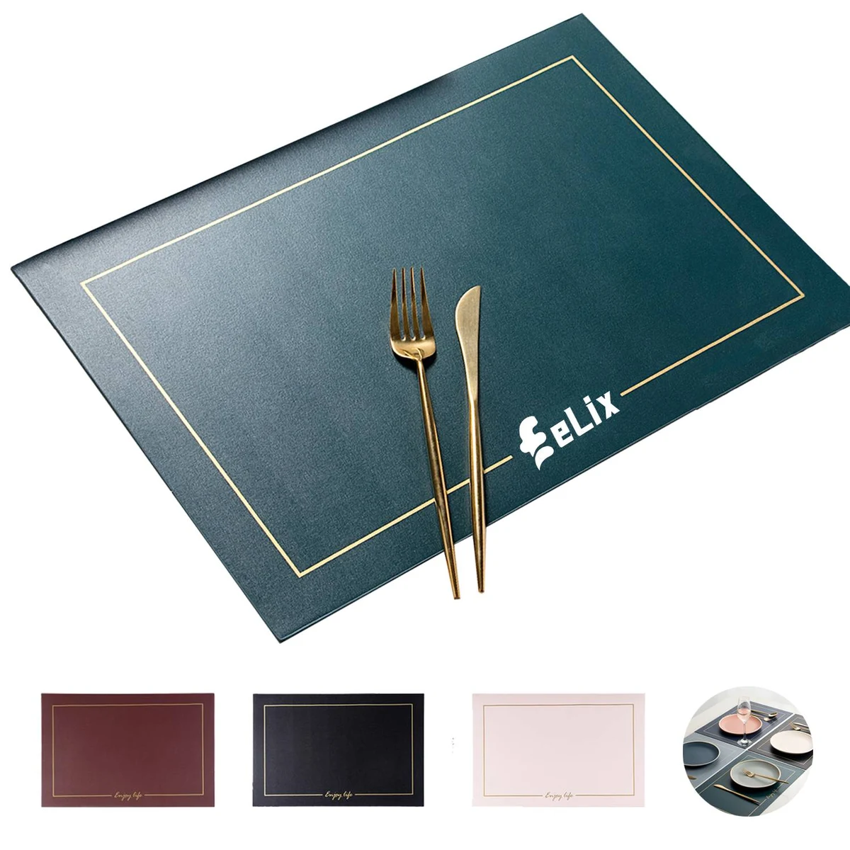 Leather Desk Place Mat 1