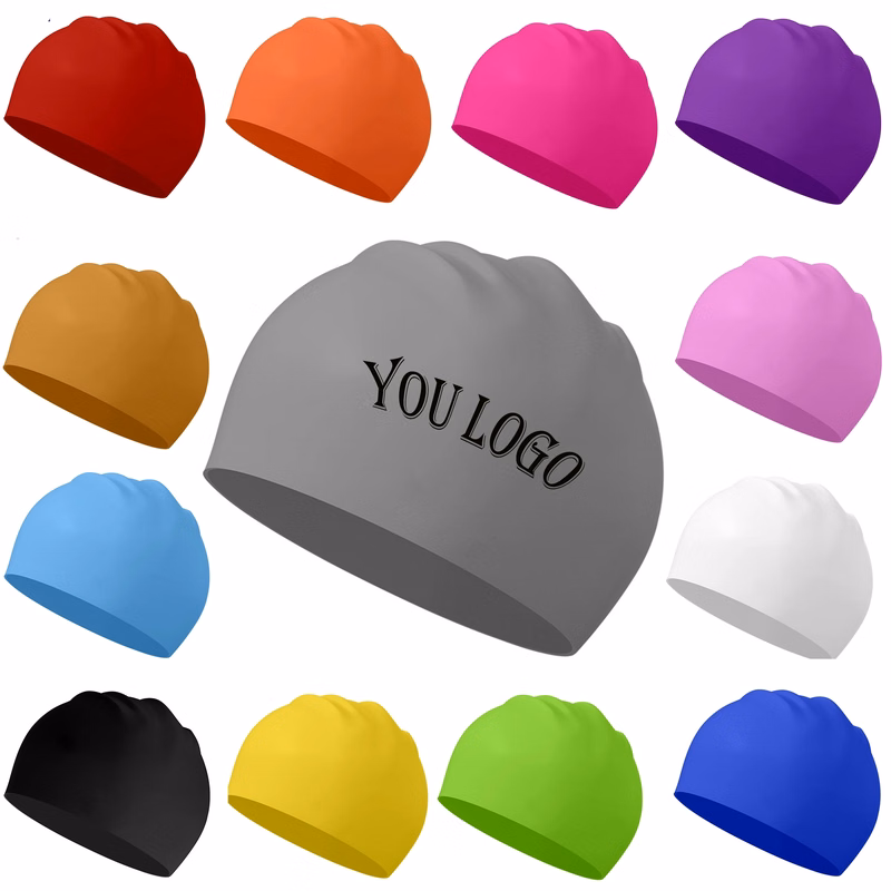 Adult Size Silicone Swim Caps