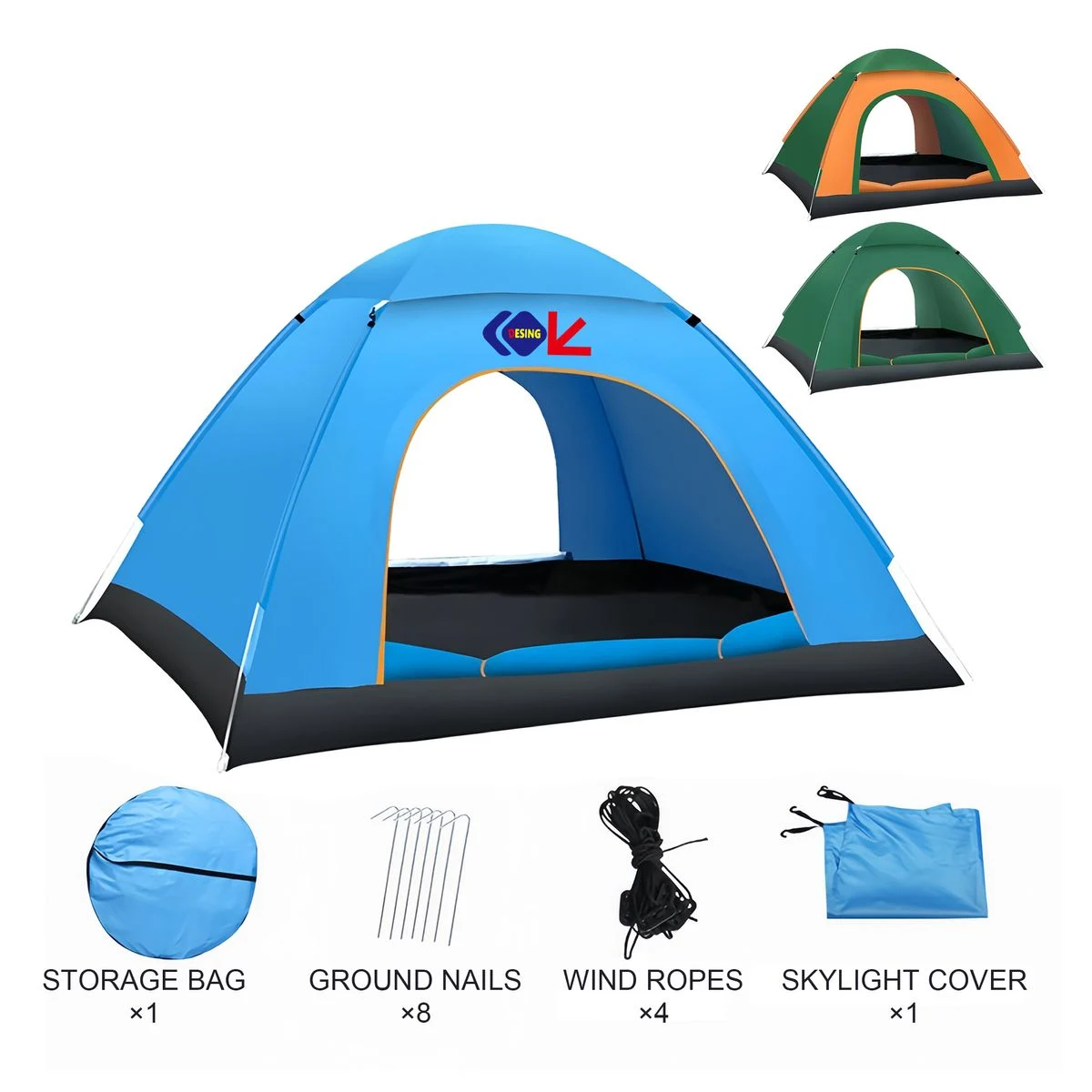 Large Double Door Tent 1