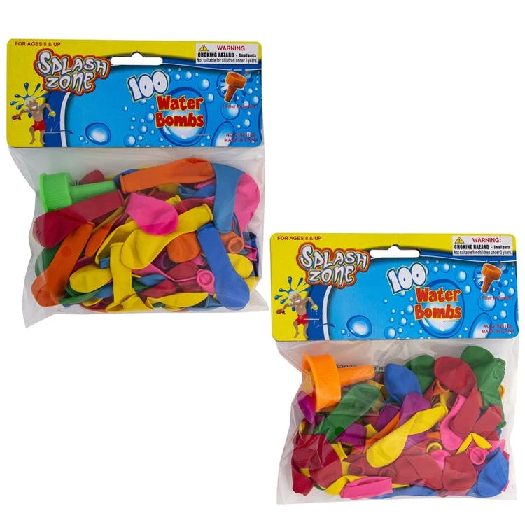 Water Balloons - 100 Pack Assorted Colors 1