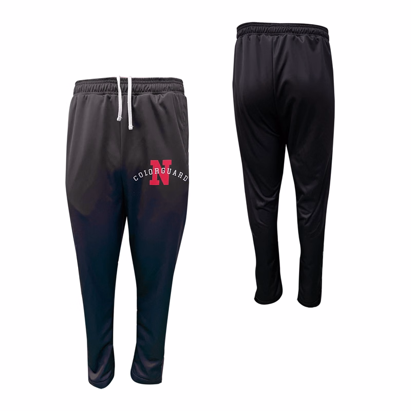 Men's Lightweight Smooth Polyester Pocket Pants with Fleece Backing