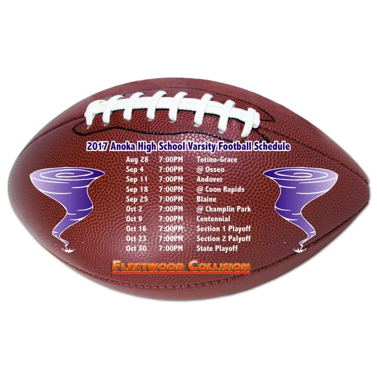 Vinyl Label (3.625"x6") Football Shape 1
