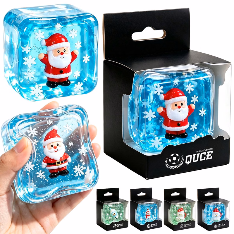 Christmas Ice Cube Squishy Stress Reliever