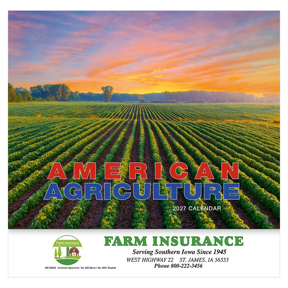 American Agriculture Wall Calendar: 2027 Stapled 1