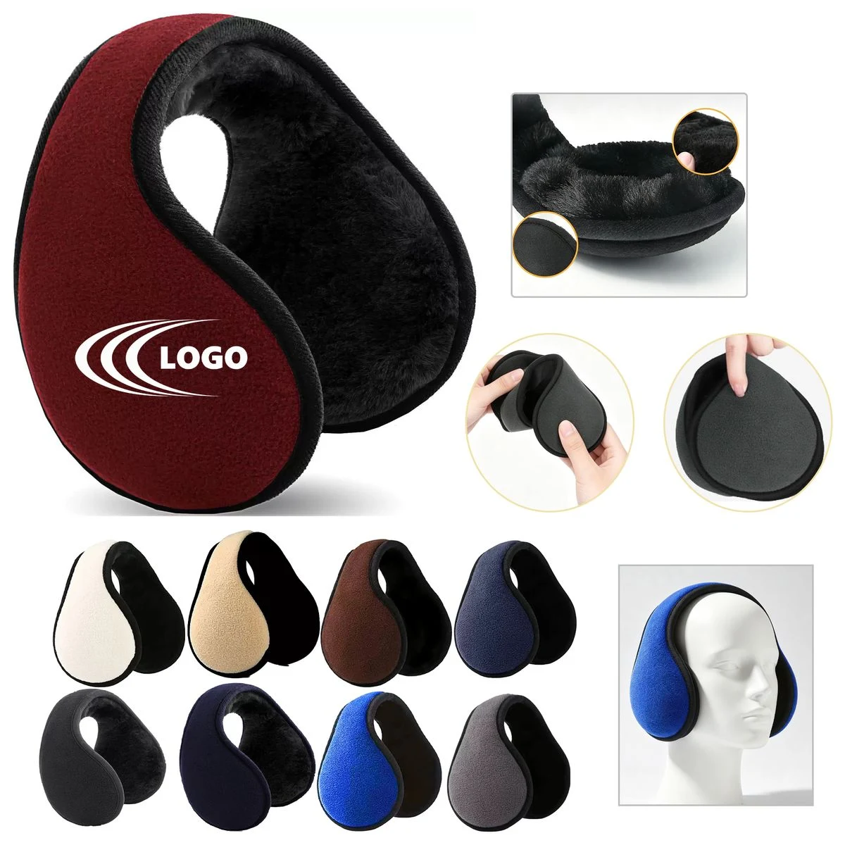 Winter Warm Foldable Earmuffs MOQ 20 1