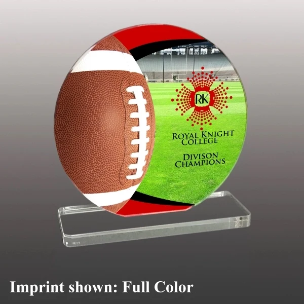 Football Themed Acrylic Award - Full Color 1