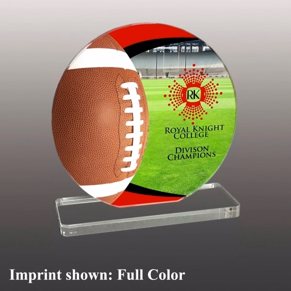 Football Themed Acrylic Award - Full Color