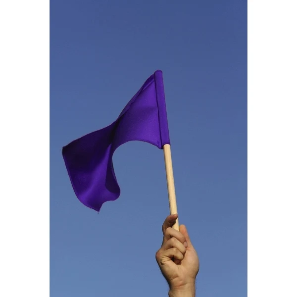 12" x 18" Stock Attention Stick Flags - Nylon 1