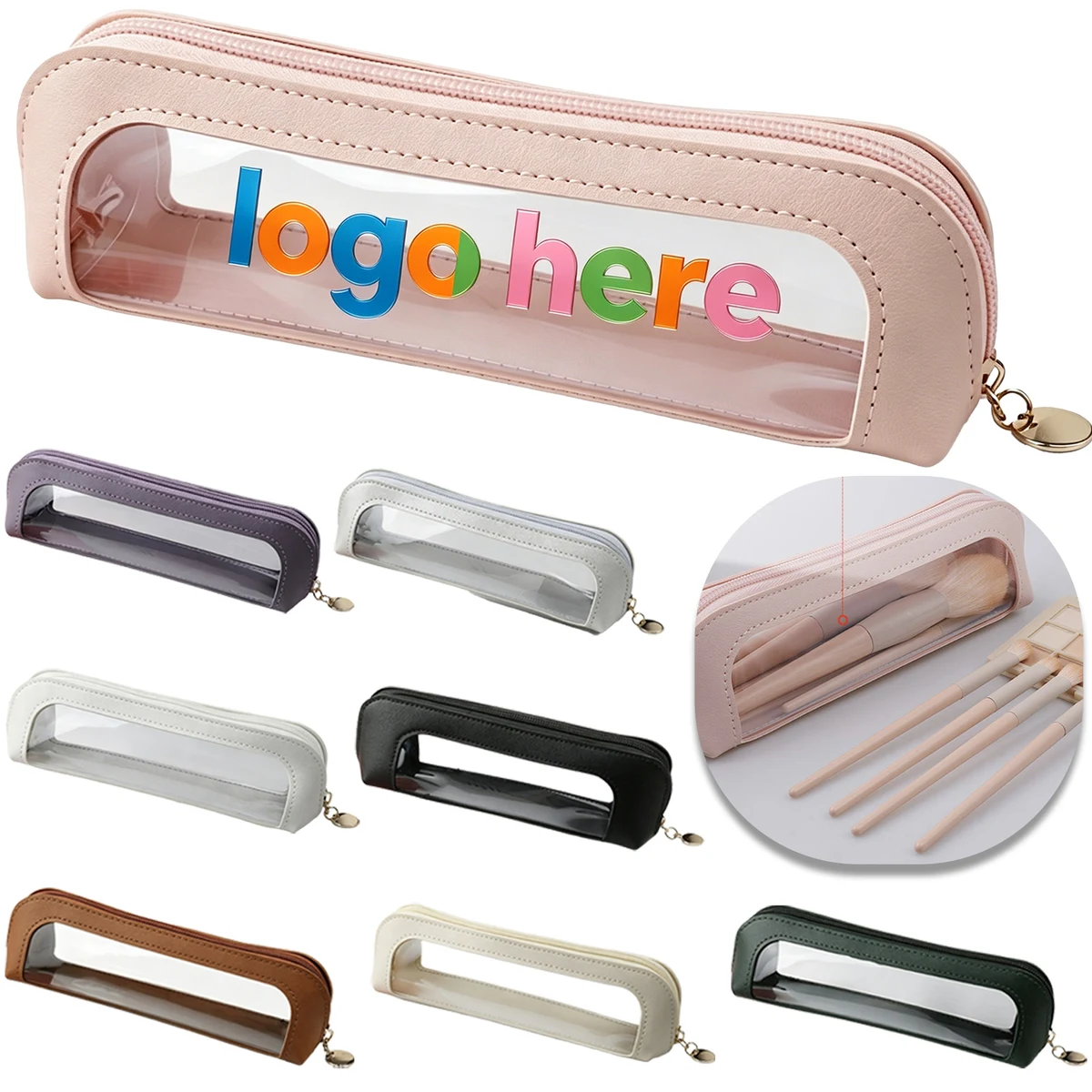PVC See Through Window Cosmetic Carry Bag 1