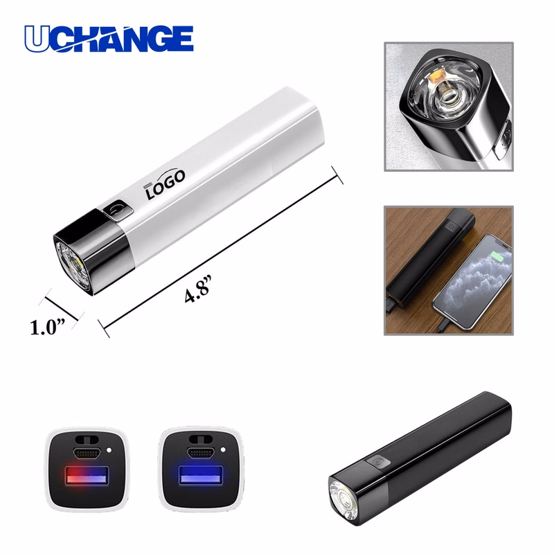 Compact ABS Flashlight Power Bank