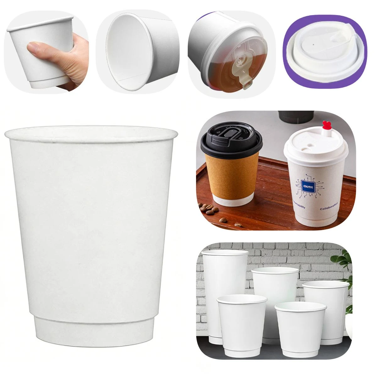 Leakproof Insulated Paper Cups 1