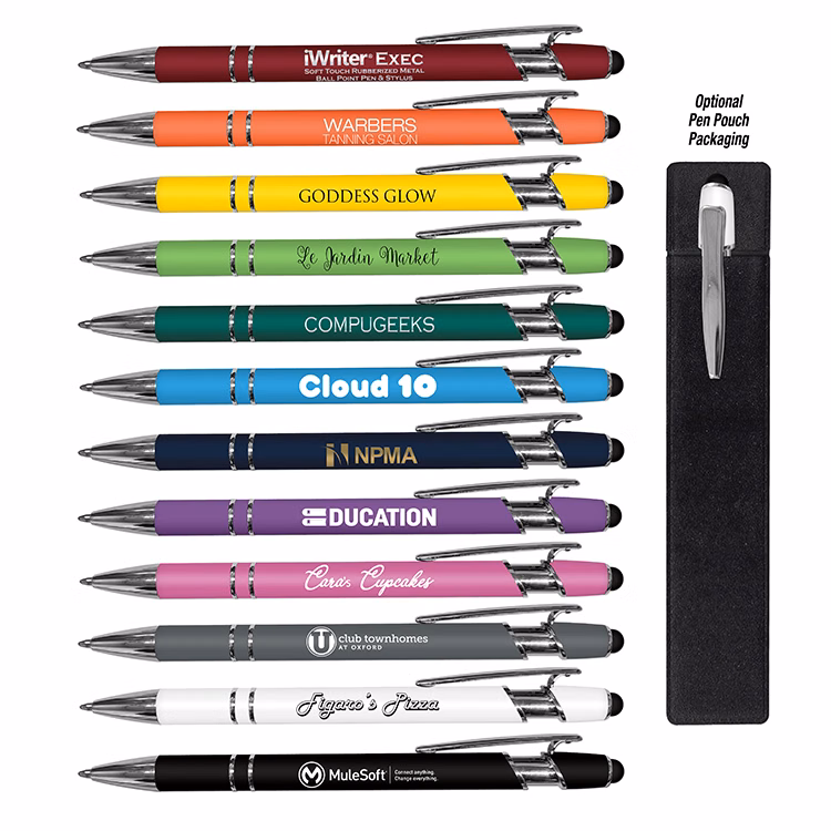 iWriter Exec - Soft Touch Rubberized Metal Stylus Pen