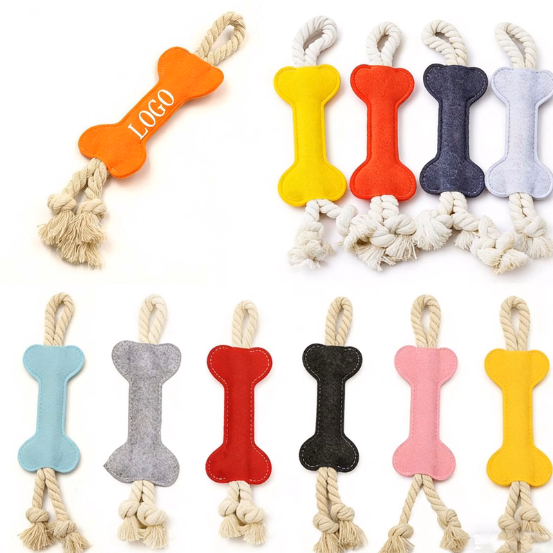 Dog Rope Bone Teether Chew Toy