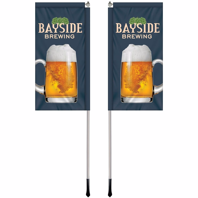 2.5' X 5' Custom Double Sided Windchaser Flag Kit