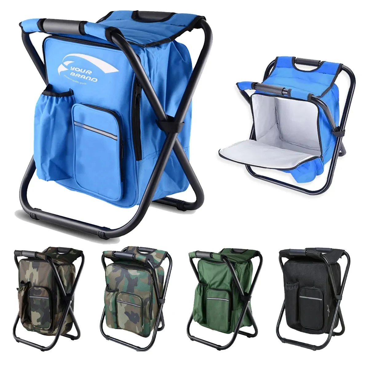 Multifunctional Portable Backpack Folding Camping Chair 1