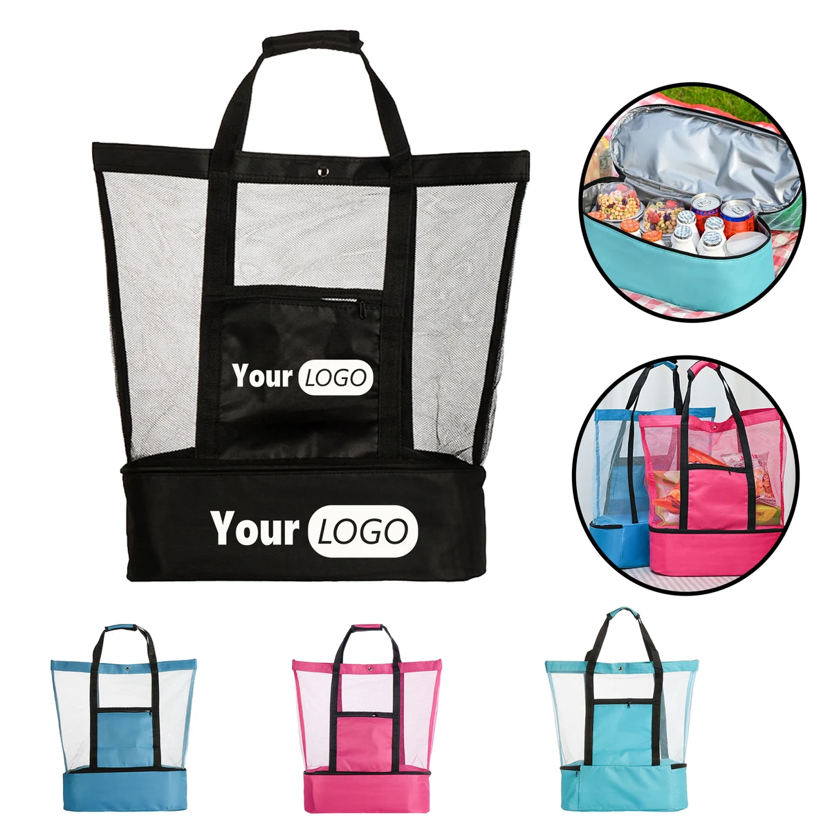 Double layer insulated picnic bag 1