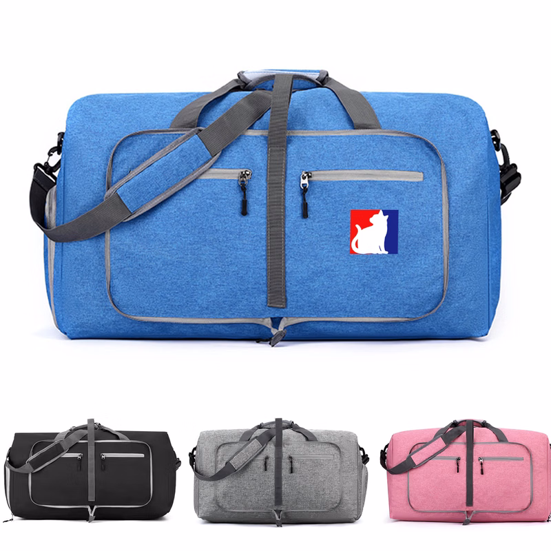 Foldable Travel Duffel Bag - Shoe Compartment Included
