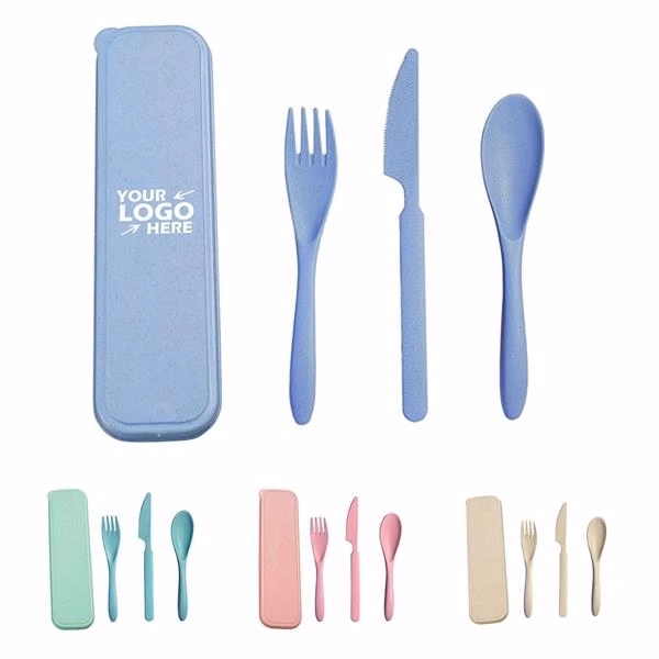 Portable Utensils Flatware Set with Case