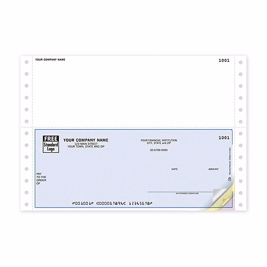 Continuous multipurpose middle check form
