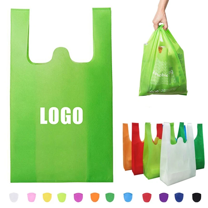 Non Woven Grocery And Retail T-shirt Shopping Bag 1