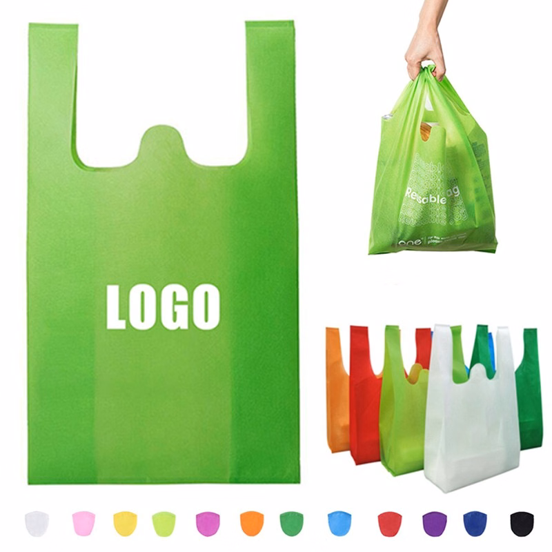 Non Woven Grocery And Retail T-shirt Shopping Bag