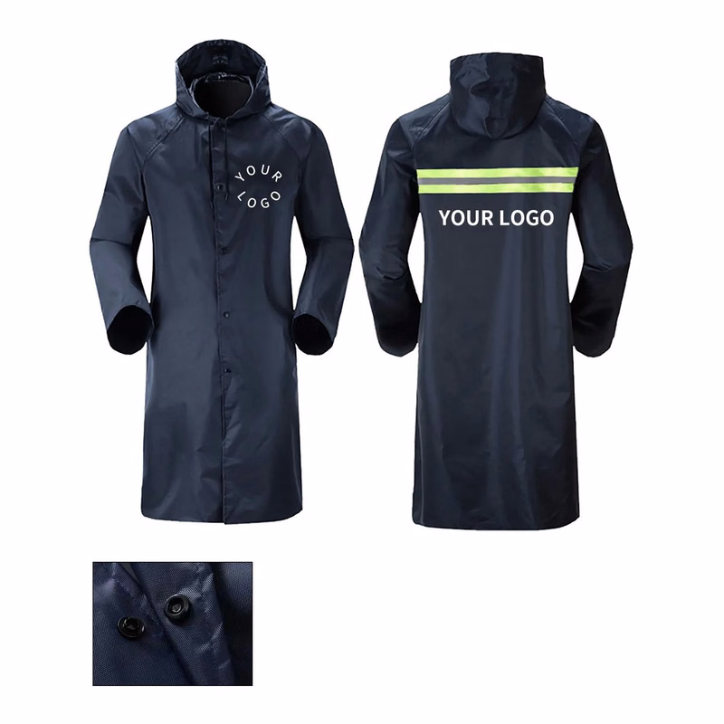 Breathable PVC Raincoat 51 Inch for Rainy Weather