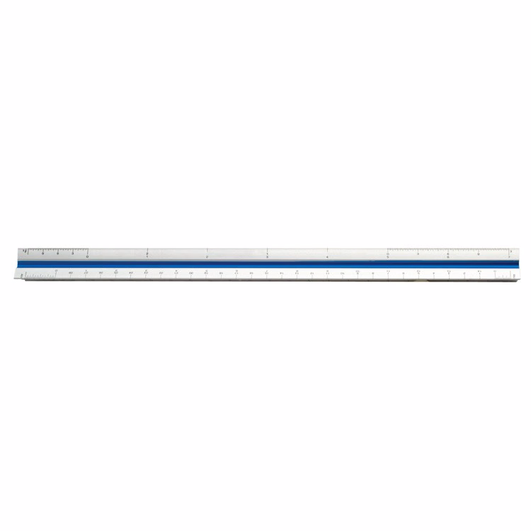30cm Color-Coded Metric Mechanical Engineer Trianglular Solid Scale