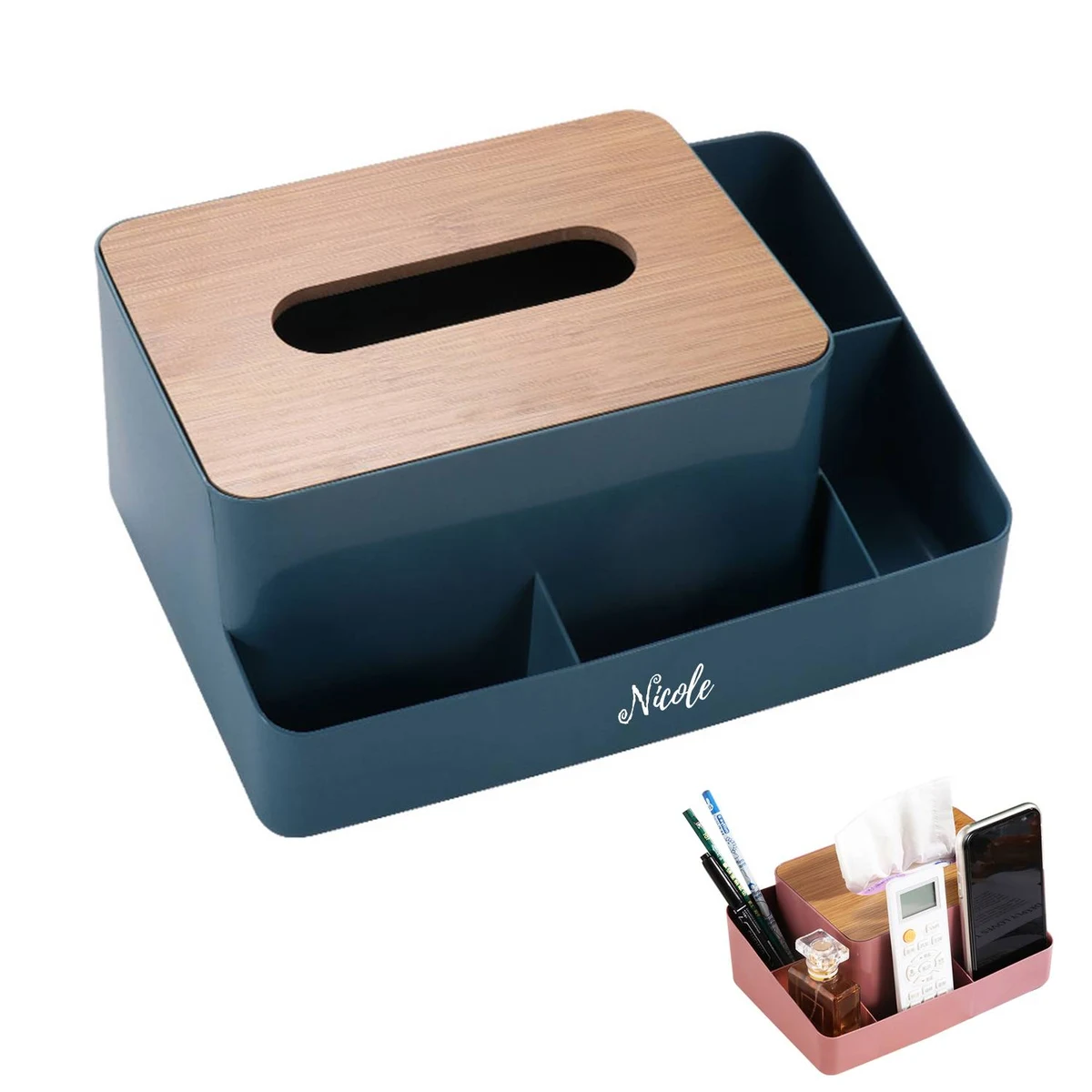 Multi-Functional Tissue Box Storage Basket 1