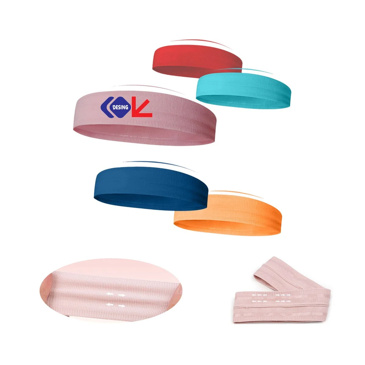 Custom Running Sweat Wicking Headband 1
