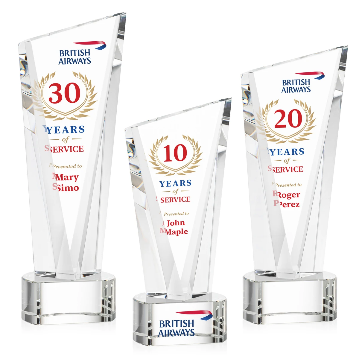 Plymouth VividPrint™ Award on Paragon Base - Clear 1