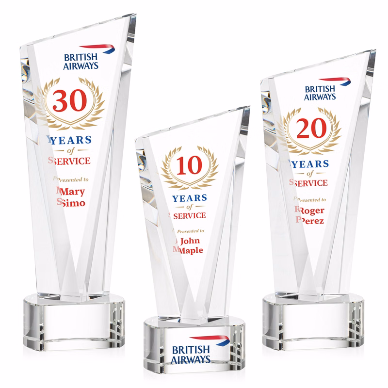 Plymouth VividPrint™ Award on Paragon Base - Clear